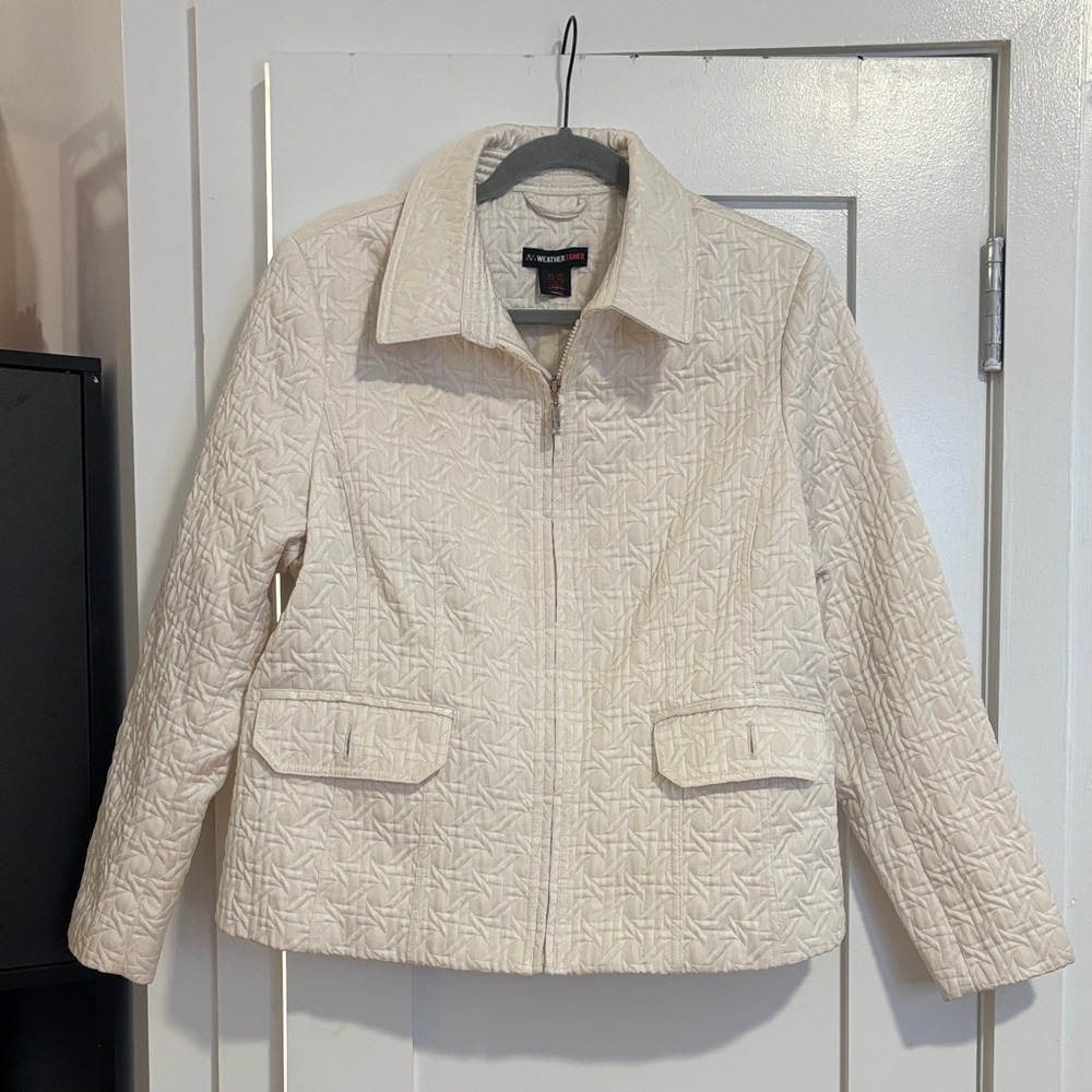 Ivory Quilted Jacket